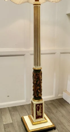 Sale Pamono Spanish Folk Art Floor Standing Standard Lamp, 1920s