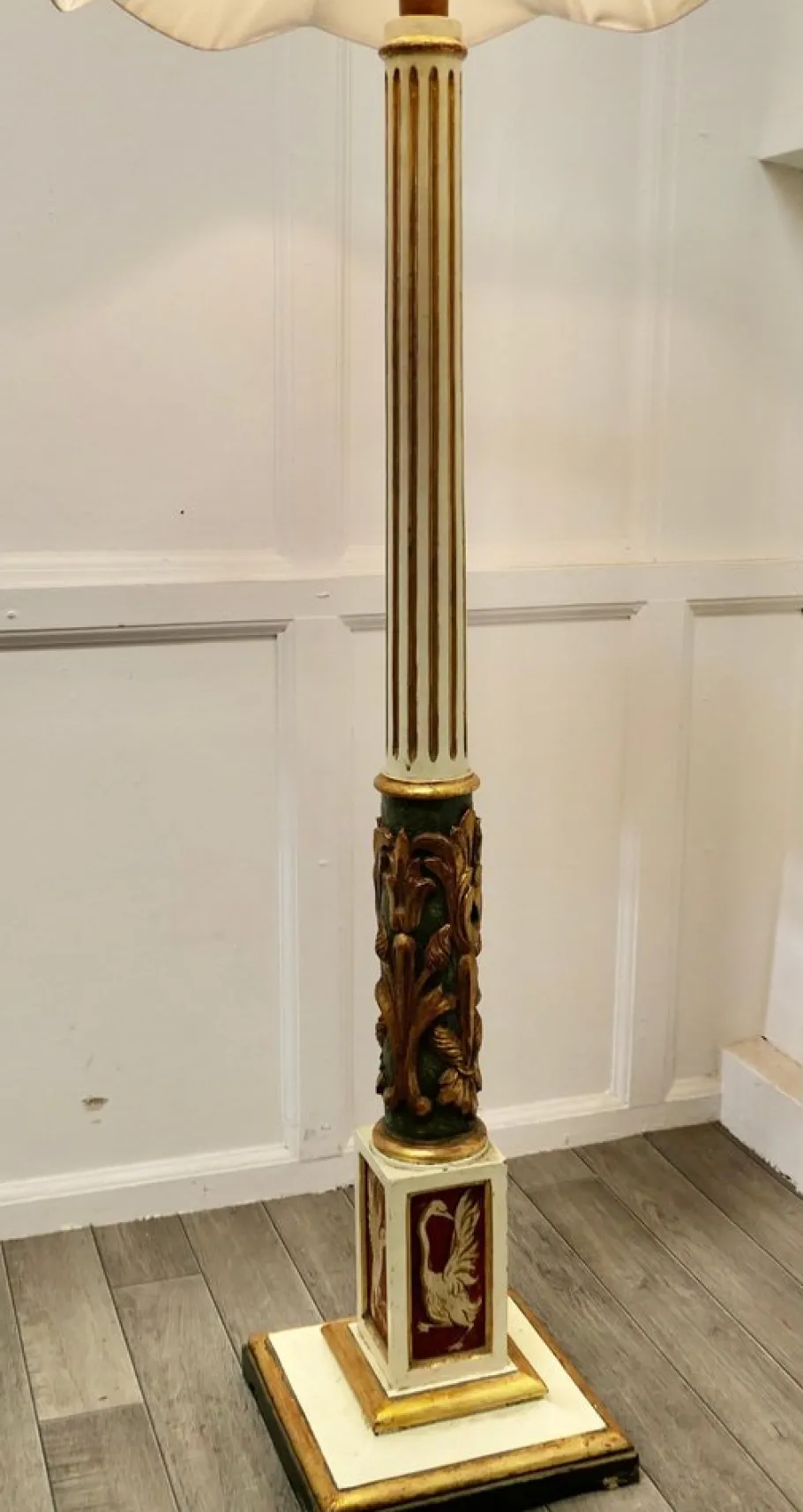 Sale Pamono Spanish Folk Art Floor Standing Standard Lamp, 1920s