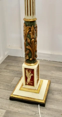 Sale Pamono Spanish Folk Art Floor Standing Standard Lamp, 1920s