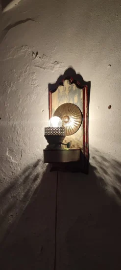New Pamono Spanish Rustic Wall Light, 1940s