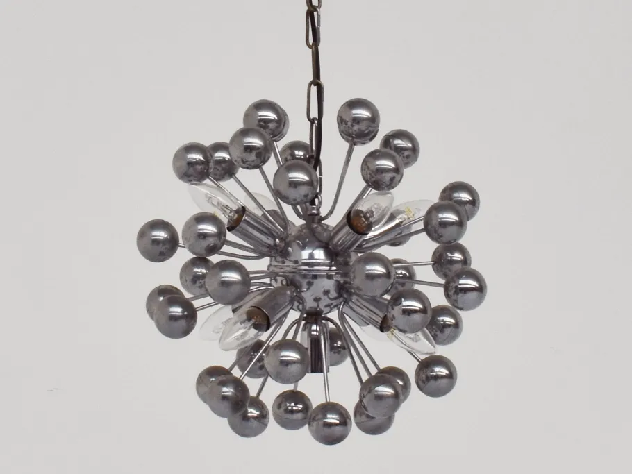 Clearance Pamono Spece Age Italian Chandelier Mod. Sputnik by Goffredo Reggiani for Reggiani, 1970s