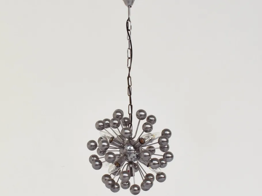Clearance Pamono Spece Age Italian Chandelier Mod. Sputnik by Goffredo Reggiani for Reggiani, 1970s