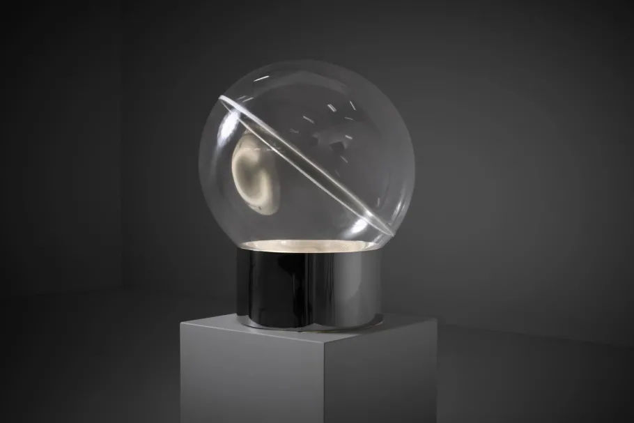 Outlet Pamono Sphere Model 4043 Table Lamp by Filippo Panseca for Kartell, Italy, 1960s