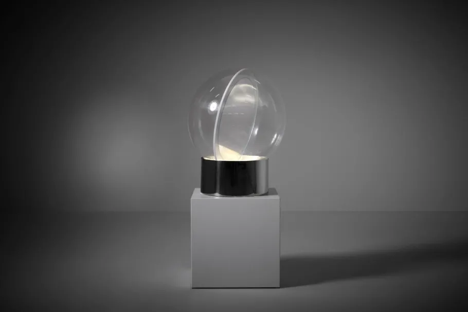 Outlet Pamono Sphere Model 4043 Table Lamp by Filippo Panseca for Kartell, Italy, 1960s