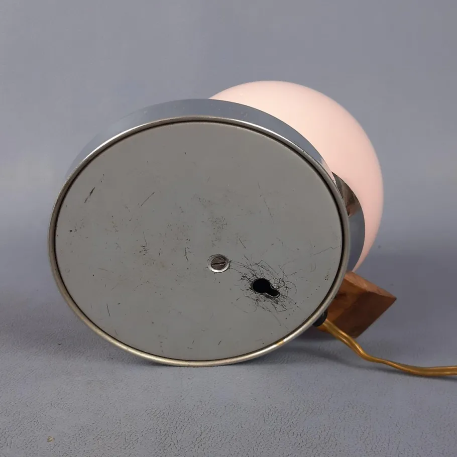 Hot Pamono Sphere Table Lamp in Pink Murano Glass, 1950s