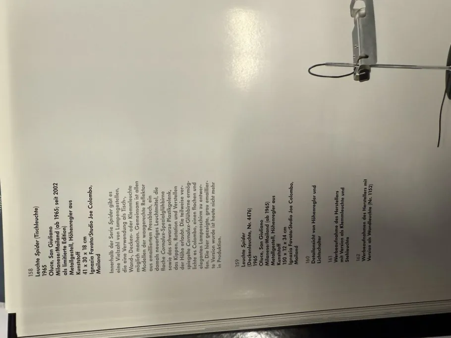 Sale Pamono Spider Wall Light by Joe Colombo for O-Luce, Italy, 1960s