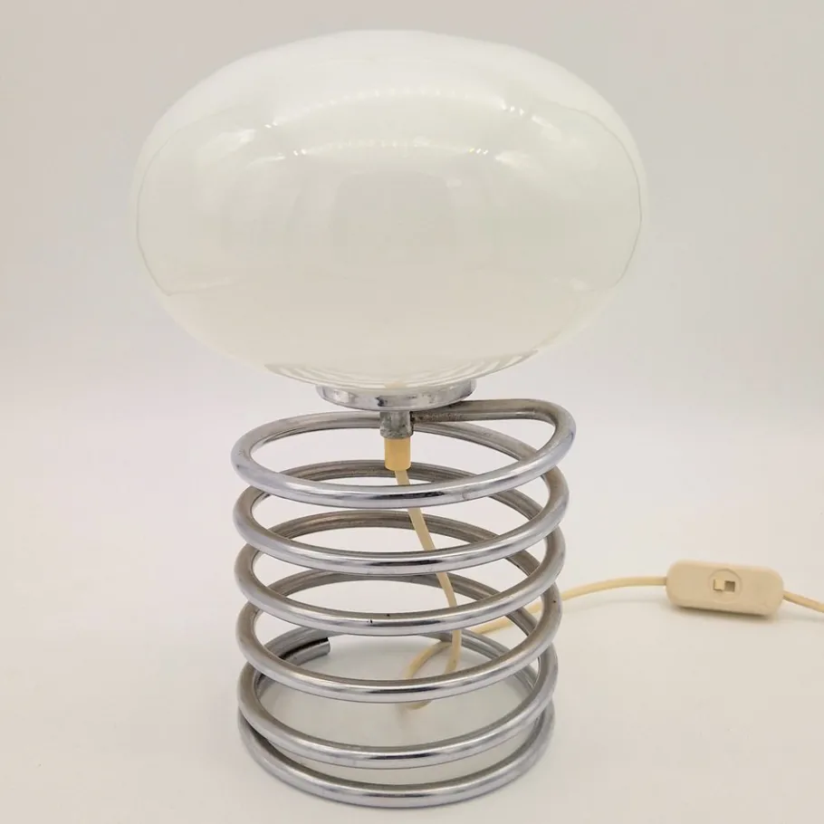 Outlet Pamono Spiral Table Lamp from Ingo Maurer, 1970s