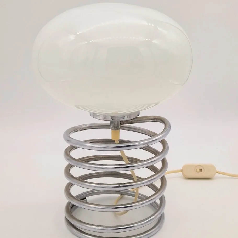 Outlet Pamono Spiral Table Lamp from Ingo Maurer, 1970s