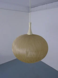 Discount Pamono Spun Fiberglass Pendant Lamp, Germany, 1960s