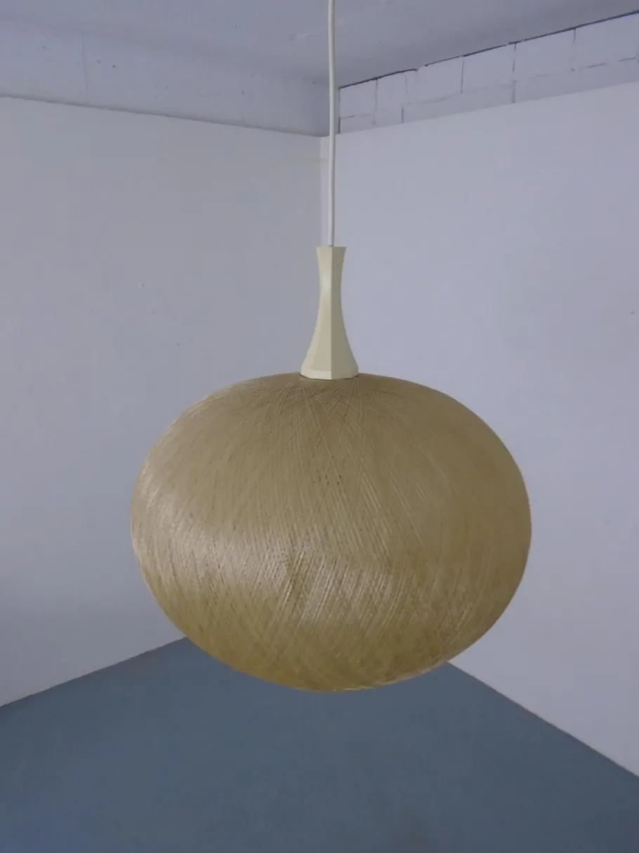 Discount Pamono Spun Fiberglass Pendant Lamp, Germany, 1960s