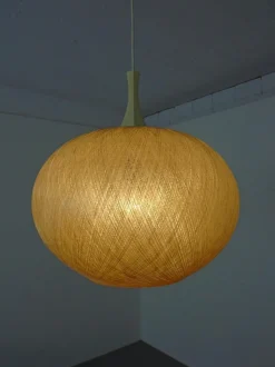 Discount Pamono Spun Fiberglass Pendant Lamp, Germany, 1960s