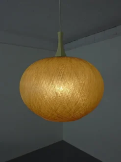 Discount Pamono Spun Fiberglass Pendant Lamp, Germany, 1960s