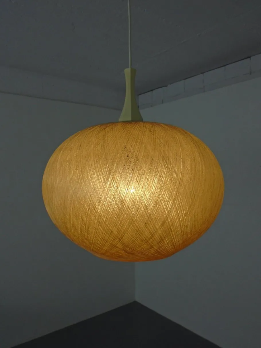 Discount Pamono Spun Fiberglass Pendant Lamp, Germany, 1960s