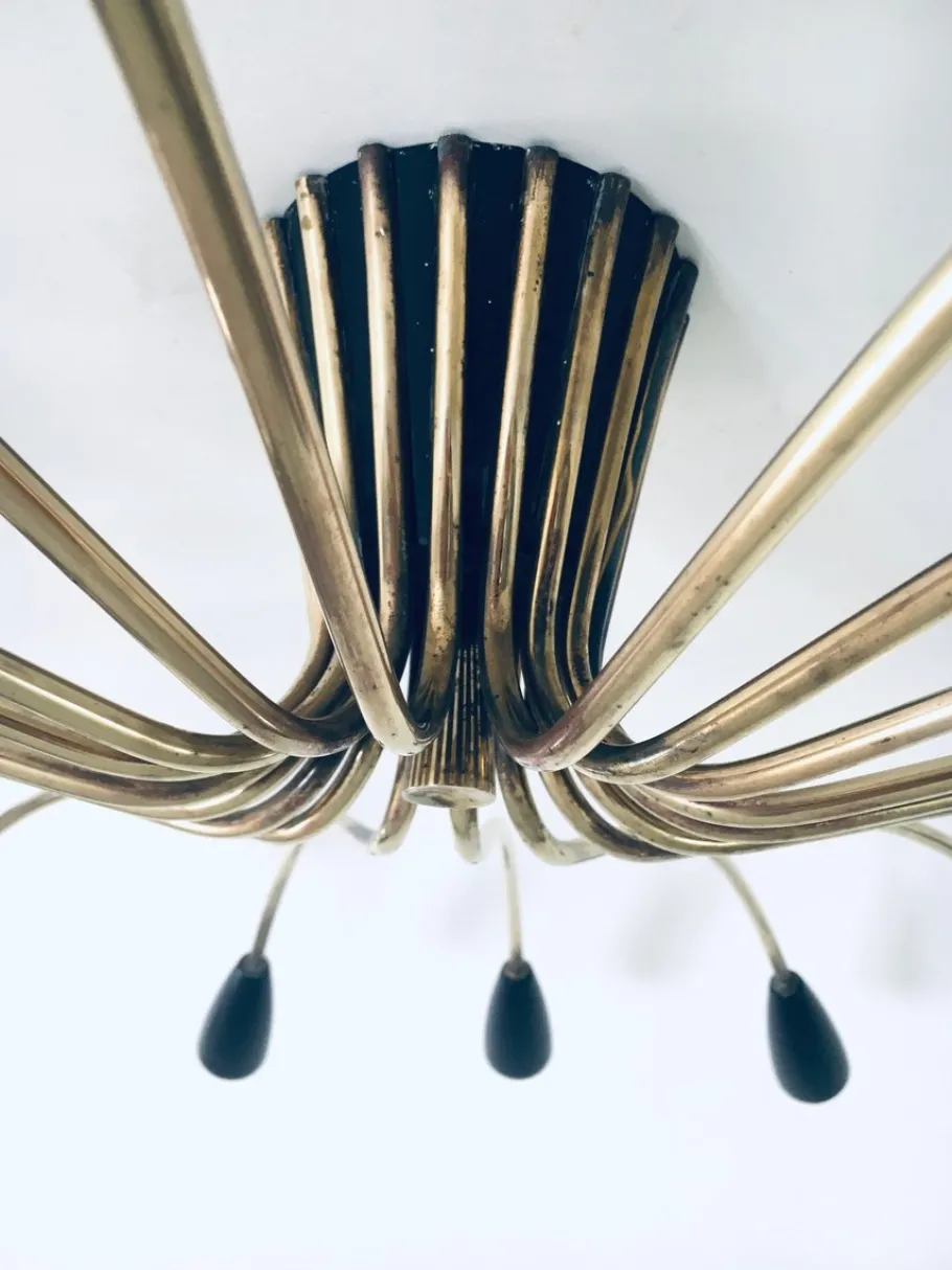 New Pamono Sputnik 18-Arm Ceiling Lamp from Kaiser Leuchten, Germany, 1950s