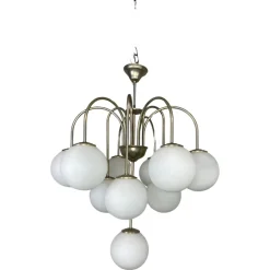 Best Pamono Sputnik Chandelier attributed to Jaroslav Bejvl for Kamenický Šenov, 1940s