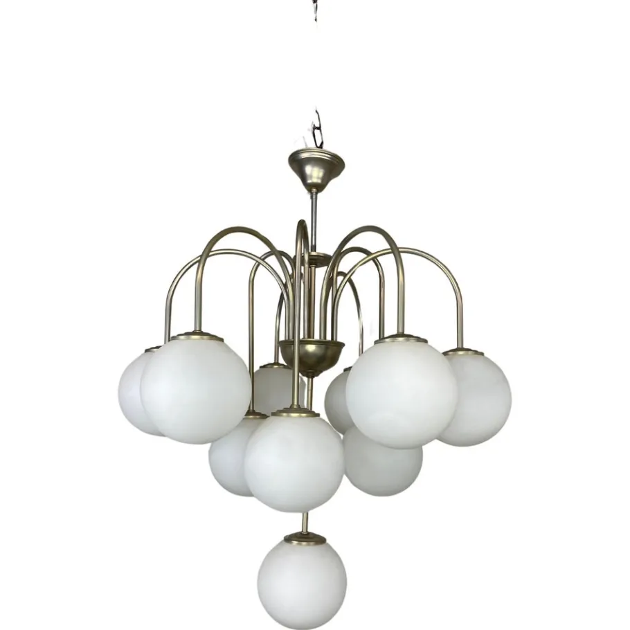 Best Pamono Sputnik Chandelier attributed to Jaroslav Bejvl for Kamenický Šenov, 1940s