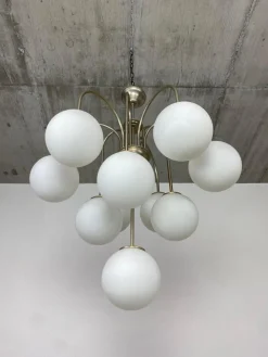 Best Pamono Sputnik Chandelier attributed to Jaroslav Bejvl for Kamenický Šenov, 1940s