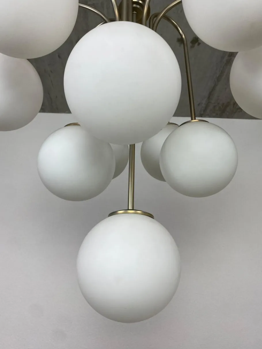 Best Pamono Sputnik Chandelier attributed to Jaroslav Bejvl for Kamenický Šenov, 1940s