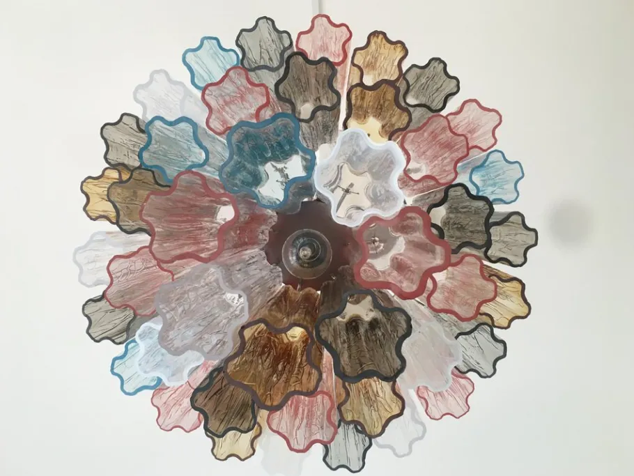 Clearance Pamono Sputnik Chandelier in Murano Glass from Simoeng