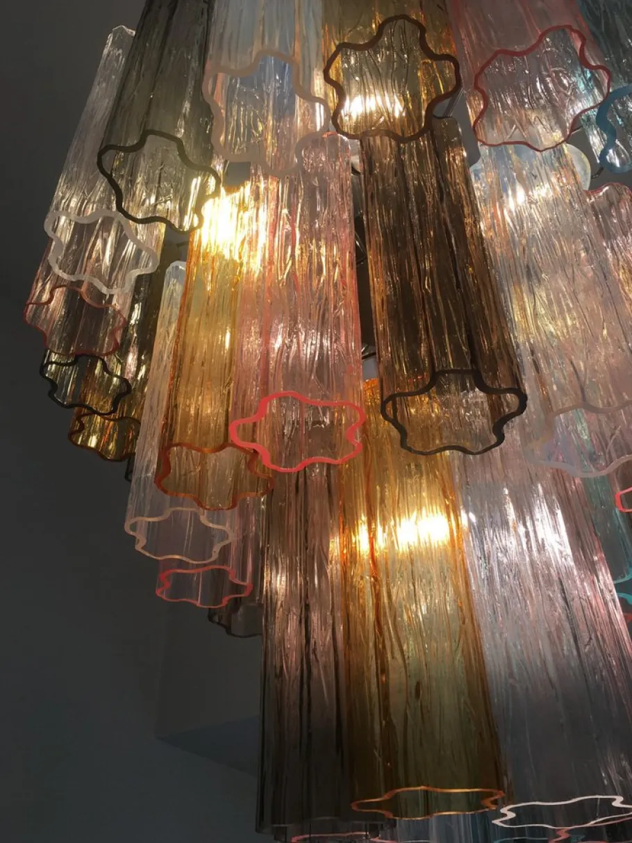 Clearance Pamono Sputnik Chandelier in Murano Glass from Simoeng