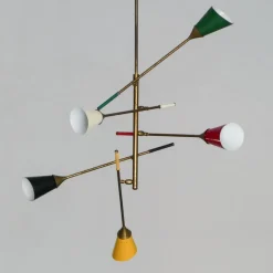 Hot Pamono Sputnik Chandelier in the style of Stilnovo, 1950s