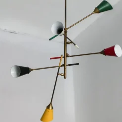 Hot Pamono Sputnik Chandelier in the style of Stilnovo, 1950s