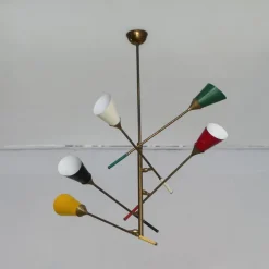 Hot Pamono Sputnik Chandelier in the style of Stilnovo, 1950s
