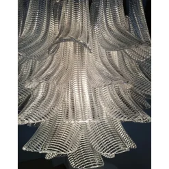 Discount Pamono Sputnik Chandelier with Clear Seghettata Italian Glass by Simoeng