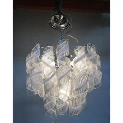 Hot Pamono Sputnik Chandelier with Swirling Italian Glass by Simoeng