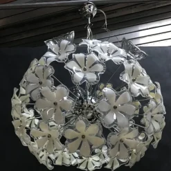 Discount Pamono Sputnik Chrome Ceiling Lamp, 1970s