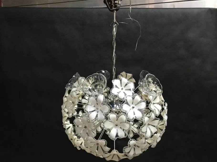 Discount Pamono Sputnik Chrome Ceiling Lamp, 1970s