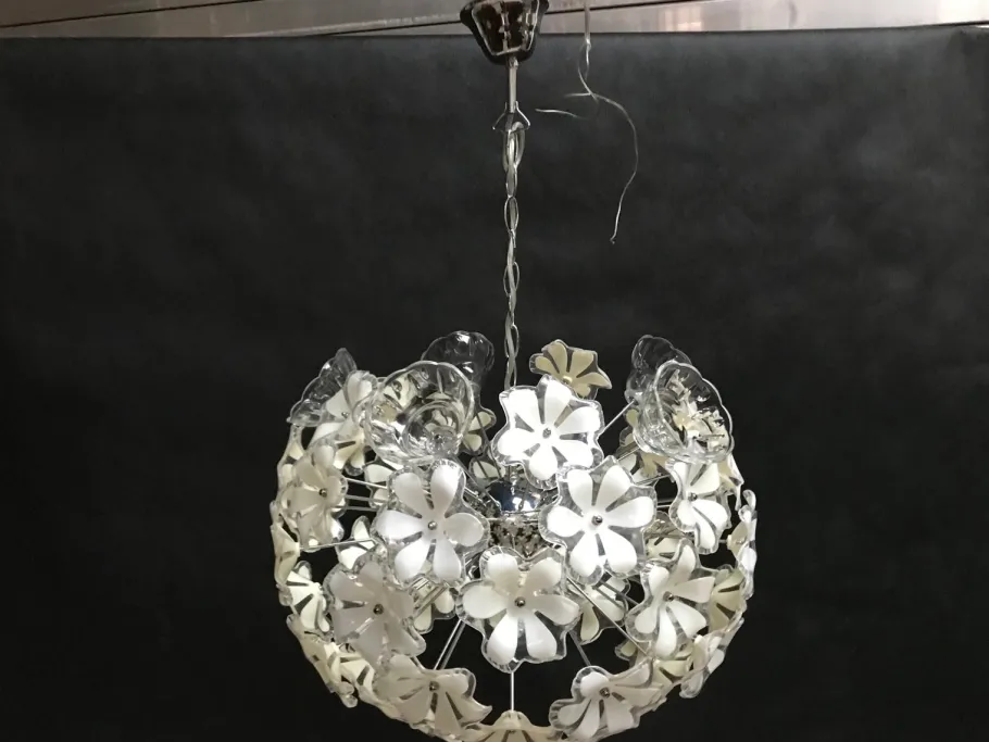 Discount Pamono Sputnik Chrome Ceiling Lamp, 1970s