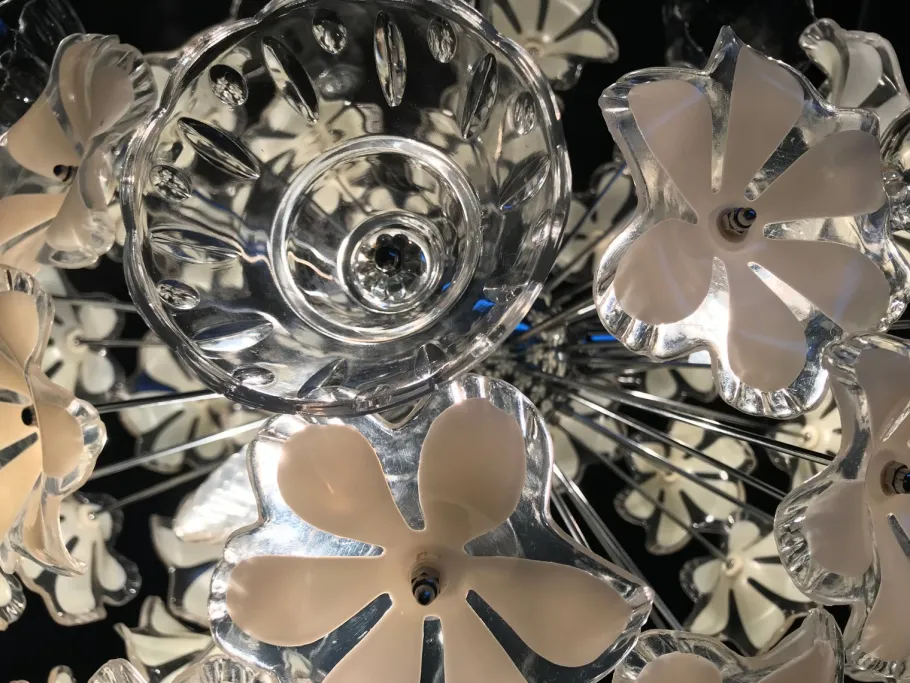 Discount Pamono Sputnik Chrome Ceiling Lamp, 1970s