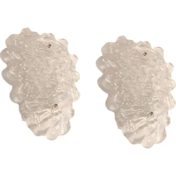 Hot Pamono Sputnik Crystal Glass Wall Sconces by Peill & Putzler, Germany, Set of 2