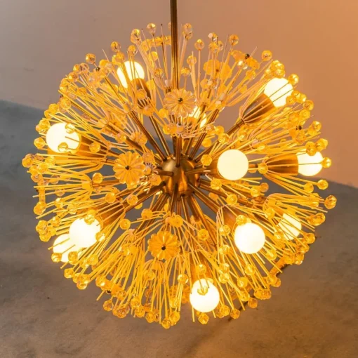Sale Pamono Sputnik Flocon 12-Light Chandelier, 1960s