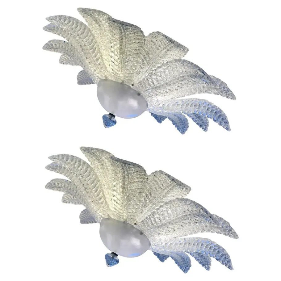 New Pamono Sputnik Flush Mount in Murano Glass by Simoeng, Set of 2