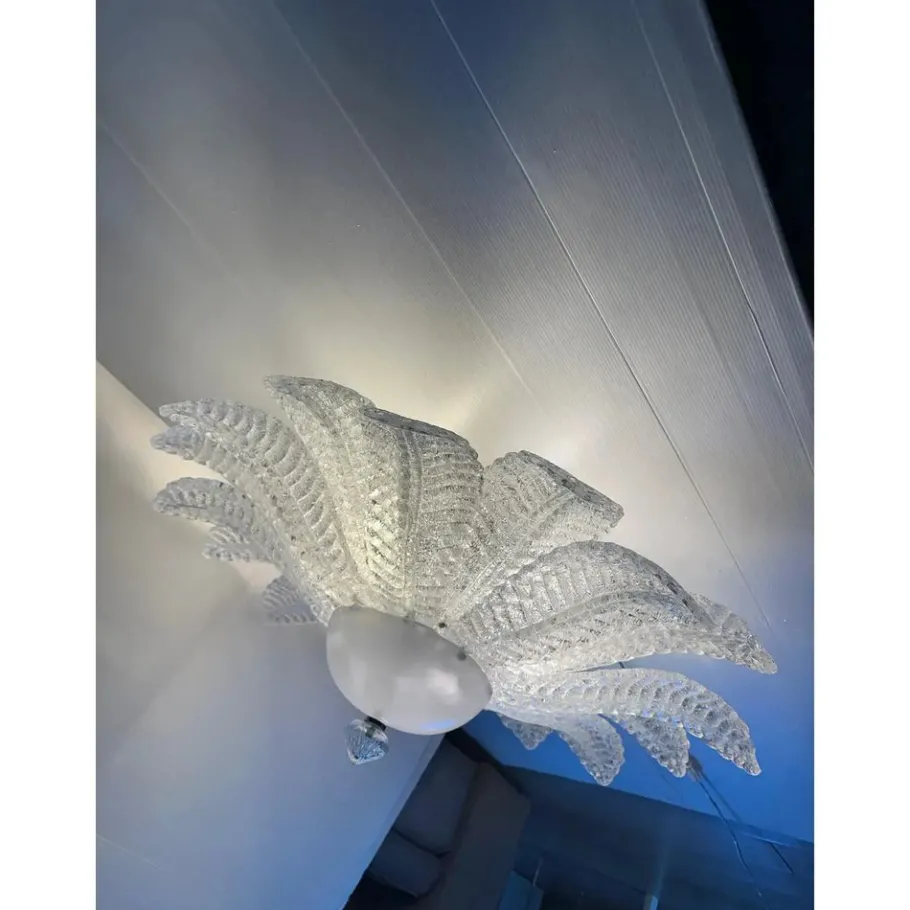 New Pamono Sputnik Flush Mount in Murano Glass by Simoeng, Set of 2