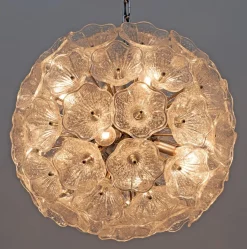Clearance Pamono Sputnik Murano Glass Flowers Chandelier by Paolo Venini for Veart, 1960s