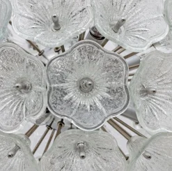 Clearance Pamono Sputnik Murano Glass Flowers Chandelier by Paolo Venini for Veart, 1960s
