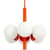 Discount Pamono Sputnik Orange Pendant Light in Opal Glass from Kaiser Idell / Kaiser Leuchten, Germany, 1970s