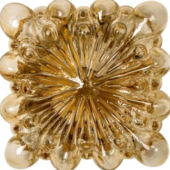 New Pamono Square Amber Bubble Sconce by Helena Tynell from Limburg, 1960s