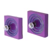 New Pamono Square Purple Ceramic Wall Lights from Kaiser Leuchten, 1970s, Set of 2