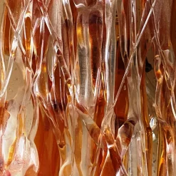 New Pamono Square Wall Light in Murano Glass from Mazzega, 1970s