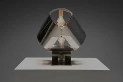 Pamono Stainless Steel Table Lamp by Edera Radici for Sagim, 1970