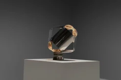 Pamono Stainless Steel Table Lamp by Edera Radici for Sagim, 1970