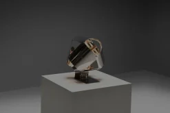 Pamono Stainless Steel Table Lamp by Edera Radici for Sagim, 1970