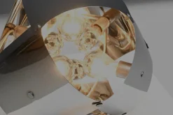 Pamono Stainless Steel Table Lamp by Edera Radici for Sagim, 1970