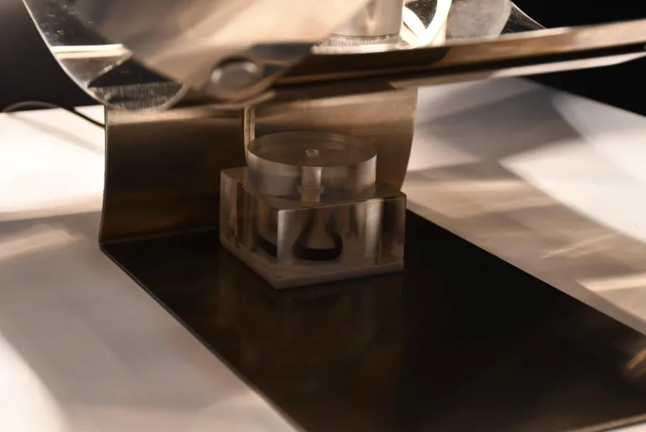 Pamono Stainless Steel Table Lamp by Edera Radici for Sagim, 1970