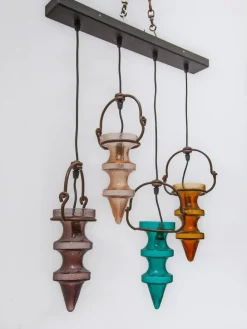 Hot Pamono Stalactites Cascade Lamp in Colored Glass attributed to Nanny Still for Raak, 1960s