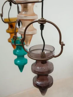 Hot Pamono Stalactites Cascade Lamp in Colored Glass attributed to Nanny Still for Raak, 1960s